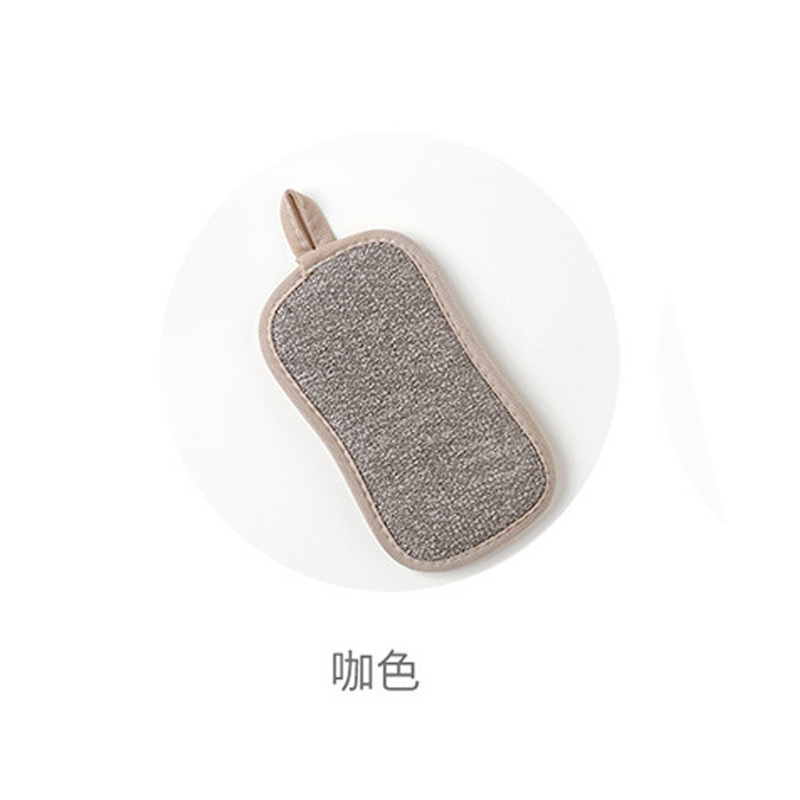 En stock multi-funcional paño de limpieza de doble cara lavado plato esponja limpieza cocina cepillo olla para eliminar las manchas fregar paño al por mayor