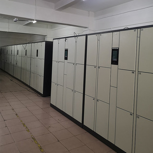 Factory Workshop Smart Electronic Locker with Facial Recognition, Password, Card Swipe, Fingerprint, and Mobile Phone Storage
