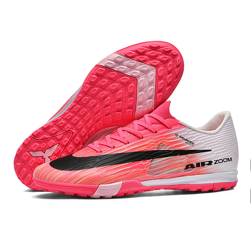 Zapatos de Fútbol Talla Grande TF AG Caucho y PVC Transpirable para Césped Natural y Artificial