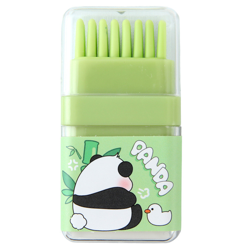 Tuanzhi panda cepillo Le borracha goma suave cabeza de cepillo limpio menos residuos borrar artículos de papelería de aprendizaje de estudiantes primarios