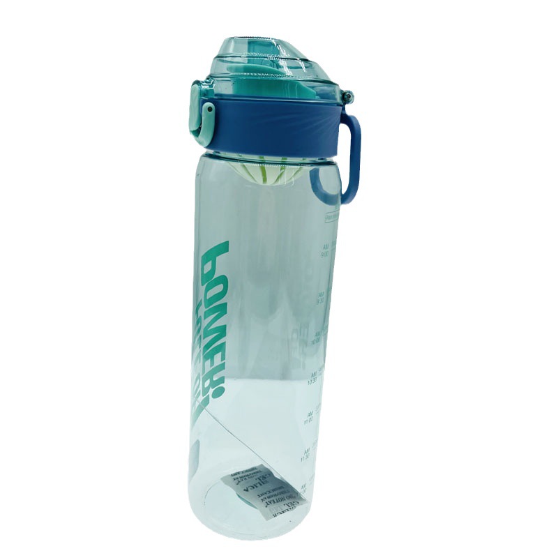 Nueva taza de plástico de verano adulto portátil estudiante bebida directa 950ml con cuerda rebote cubierta estudiante deportes botella de agua