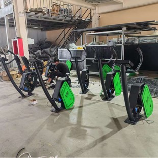 Outdoor Self-Generating Smart Fitness Equipment Electromagnetic Resistance Voice Broadcast System Outdoor Spinning Bike