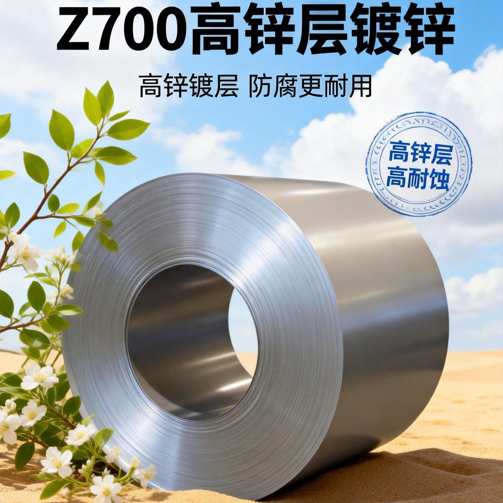 供应国产DC51D+Z700高锌层无花无油热镀锌卷按需剪切定轧量大优惠