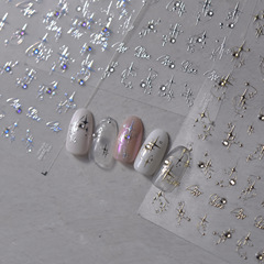 Tomoni Crystal Nail Sticker, Japanese Retro Nail Sticker Factory Bulk Butterfly Four-Pointed Star 2930
