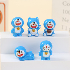 クリエイティブブルージング猫樹脂アクセサリー diy オイルドリップかわいいポケット猫アクセサリーデスクトップ装飾装飾品