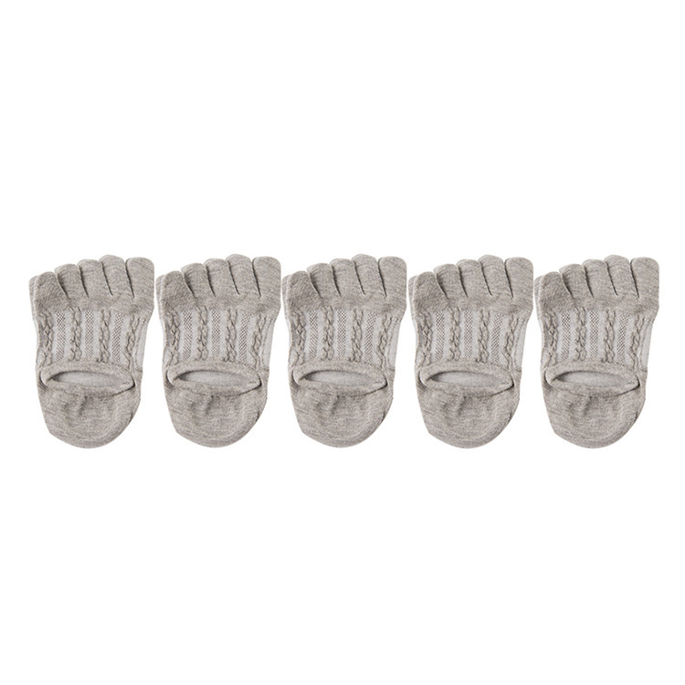 여성용 다섯 손가락 견인 트위스트 그레이