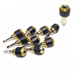 Cross-border large-head adapter 60mm hexagonal handle pop-up quick-release self-locking adapter 1/4 inner hexagonal self-locking connecting rod