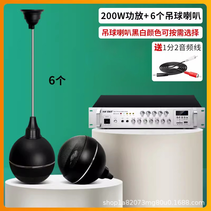 SAST/Xianke S5-2 ハンギングボールオーディオレストラン屋内吊り天井スピーカーセット Bluetooth アンプスピーカー|undefined