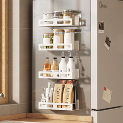 Cross-border refrigerator side storage shelf wall-mounted spice rack magnetic spice rack refrigerator shelf