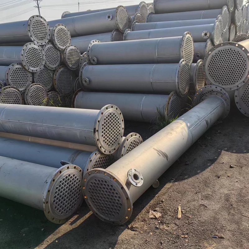 二手30平方钛材冷凝器  钛材列管换热器  不锈钢冷凝器