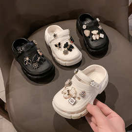 Children's shoes。儿童洞洞鞋女DIY2024年春夏季新款中童拖鞋男