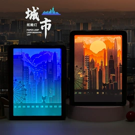 便签本;纸质工艺品;装饰台灯