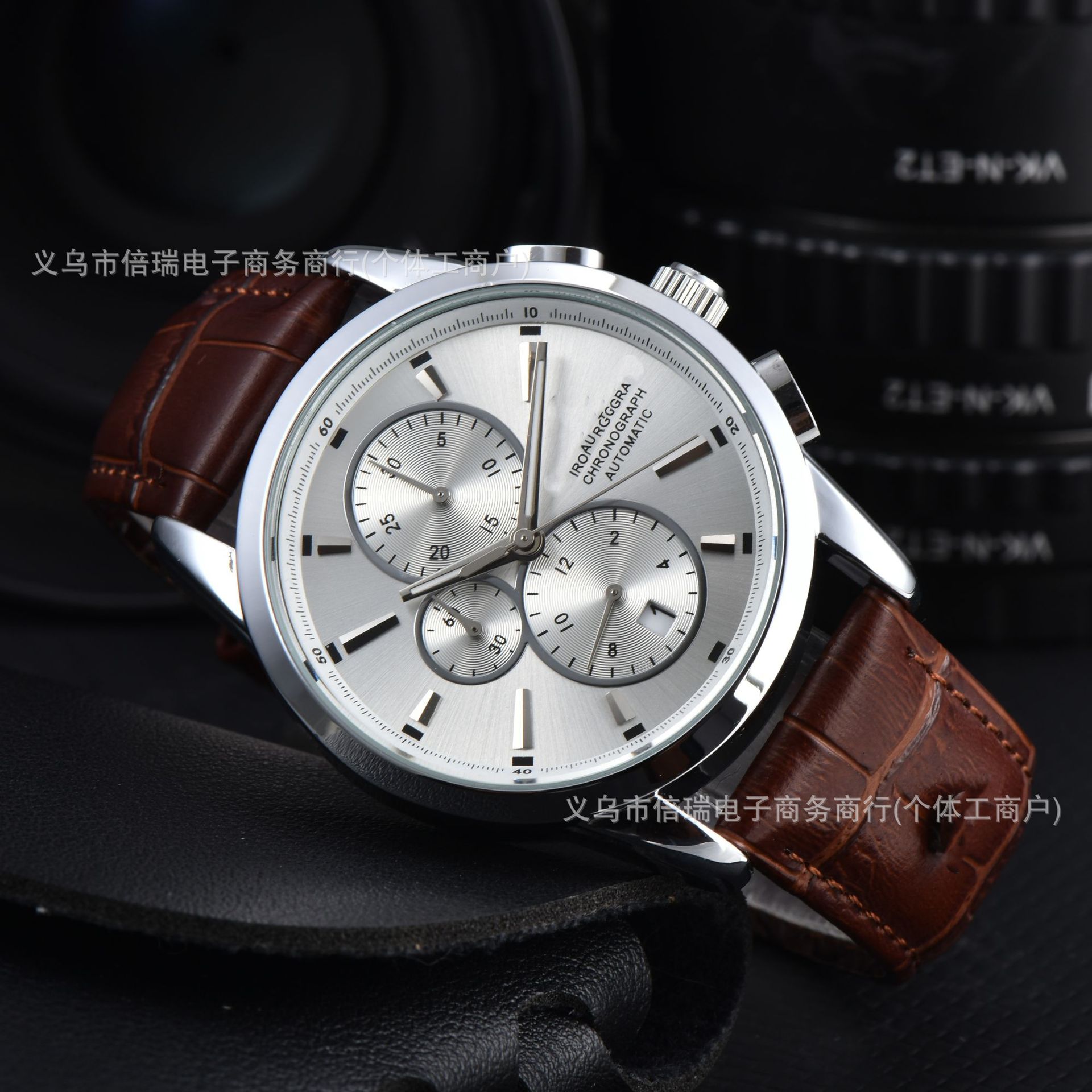 Ai Beauty Cross-Border E-Commerce Men's Casual Round 6-Pin Quartz Multi-Function Watch