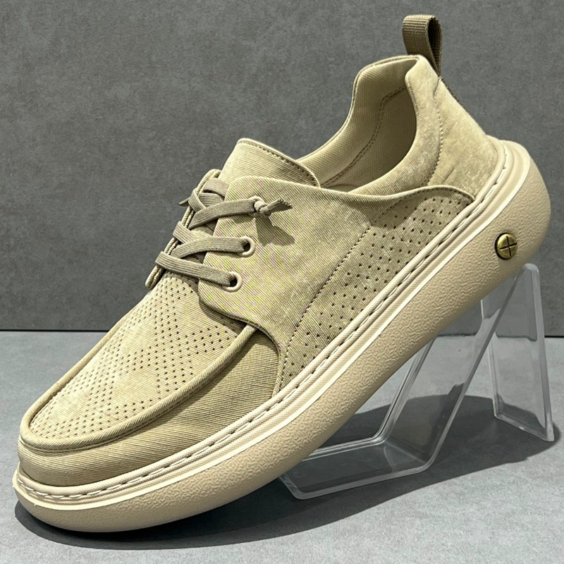 Снежные туфли из ткани весной и летом новая мягкая дышащая мужская обувь дикая пригородная повседневная обувь легкая и удобная обувь для педали