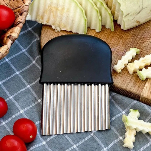 Stainless steel potato wolf tooth cutting, corrugated knife French fries cutting, multifunctional vegetable cutter corrugated potato onion cucumber
