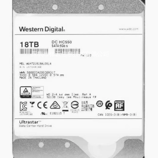 3,5 дюйма WD WUH721818ALE6L4 серверный HDD, 18 ТБ, корпоративный накопитель 18T