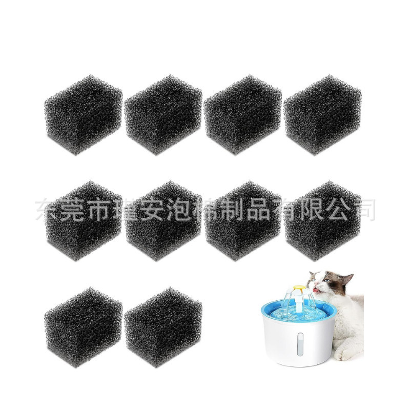 猫喷泉海绵过滤器海绵泡沫过滤器 92 盎司2.8 升宠物喷泉,猫狗喷