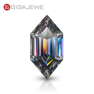 GIGAJEWE hand-cut pointed horseshoe-shaped gray Mozan diamond multi-size jewelry making wholesale