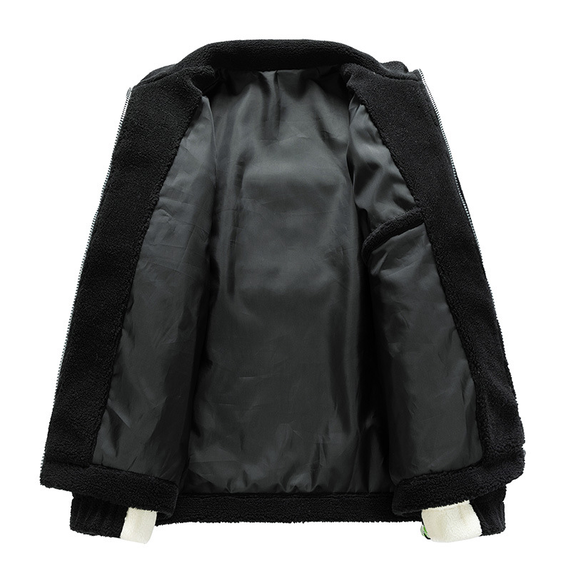 Men's Clothing spring and autumn lamb wool cotton jacket cotton clothing polar fleece jacket men's lamb wool couple_voghion.com