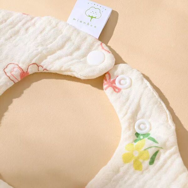Children's cotton gauze breathable summer eating bib for new born