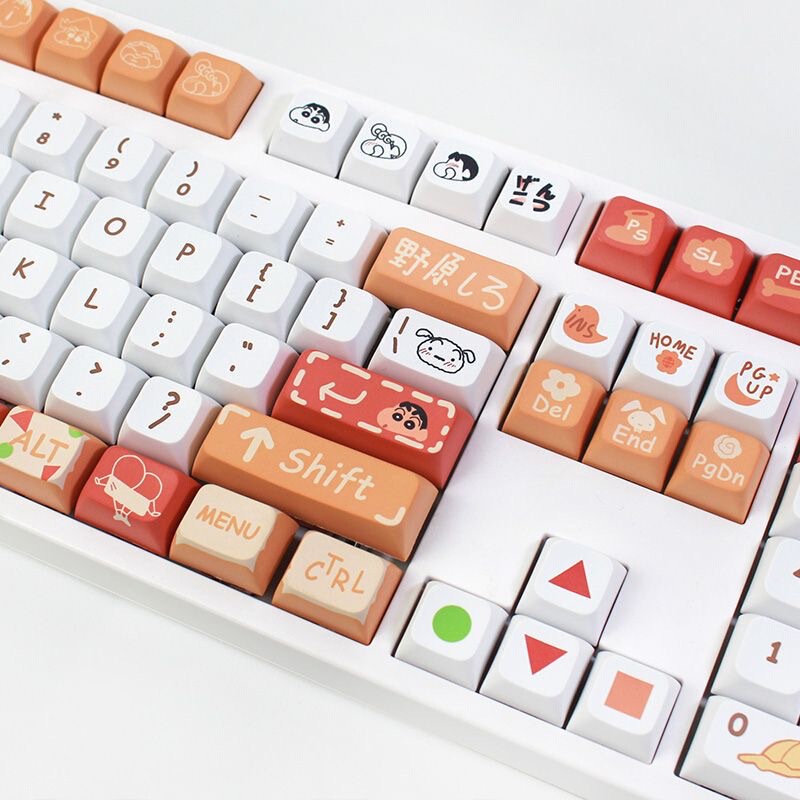 Xda Wilderness Crayon Shin-Chan Keyboard Cap Pbt Material Succubus Akko Keycap Keycap Sensual Witch Non-Transparent DIY