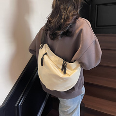 男性用のトレンディなクロスボディバッグ、シンプルなカジュアルショルダーバッグ、スポーツ餃子バッグ、男性用日本製大容量ショルダーバッグ、女性用通勤バッグ