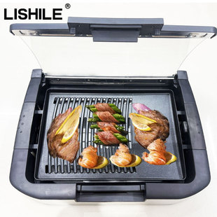 Cross-Border Steak Machine Multi-Function Electric Grill Barbecue Grill Household Barbecue Pot Electric Grill Smokeless Barbecue Machine Teppanyaki
