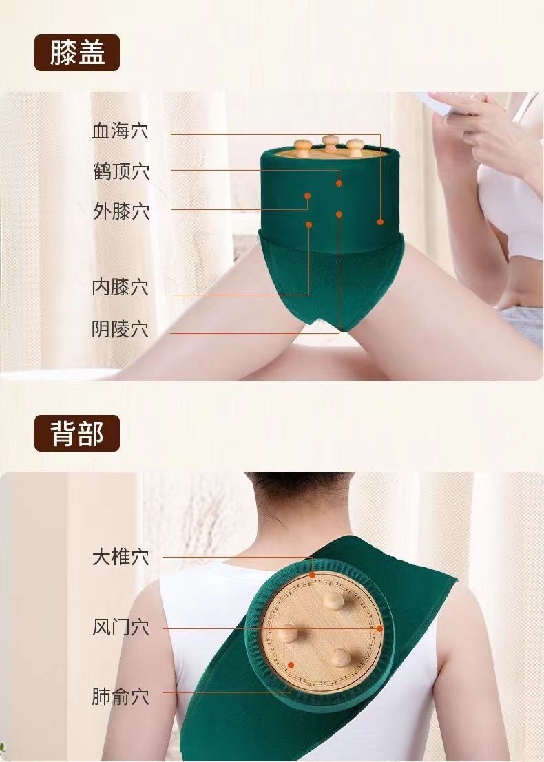 Wooden Moxa Box Moxibustion Jar Full Body Warming Tool with 54 Moxa Sticks for Home Waist and Belly Use quality and texture