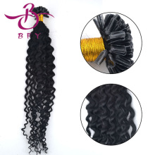 20Ӣ��50CMָ�׷�С�� ���˽ӷ�human hair U tip�ӷ�curly
