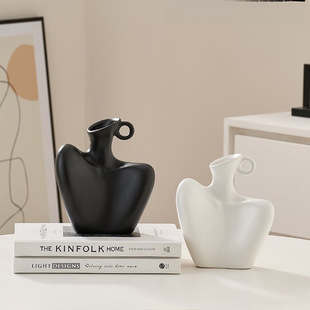 Necklace Model Neck High-End Creative Human Body Modeling Art Vase Living Room Flower Arrangement Decoration Niche Ornaments