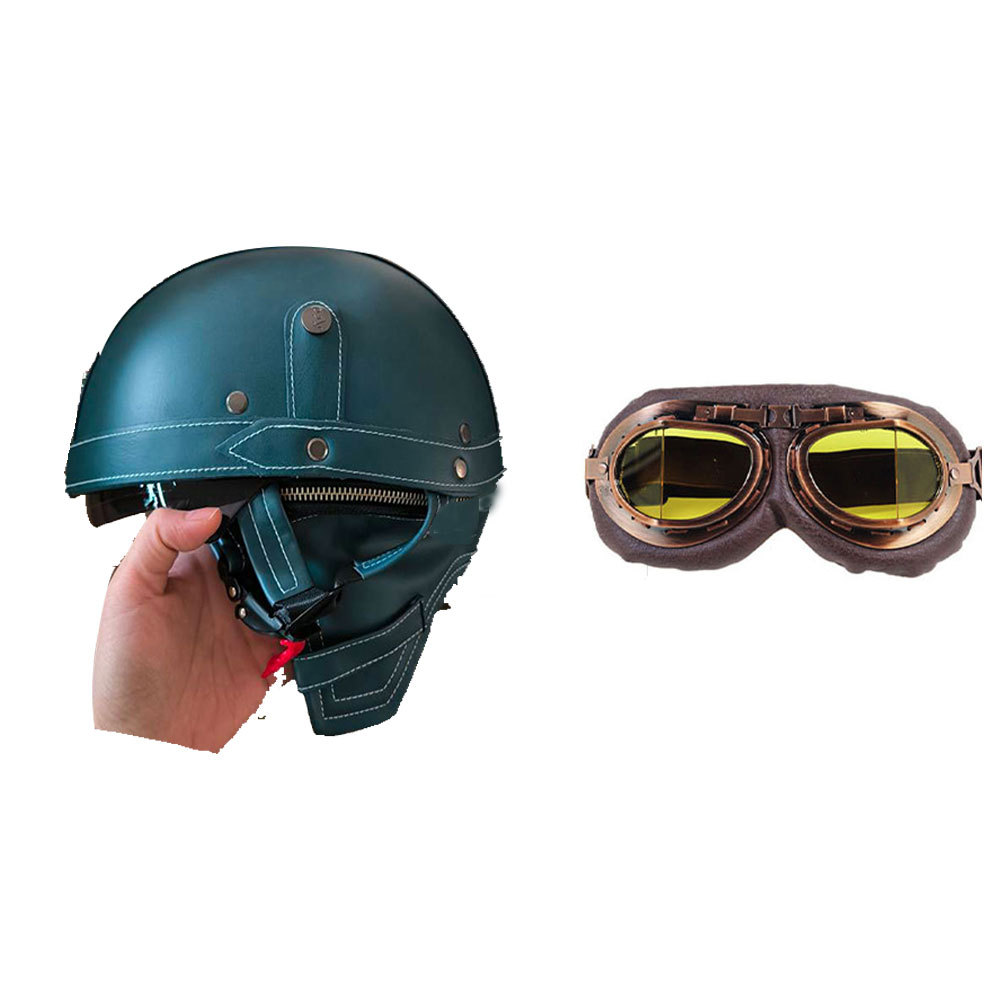 K328 진한 파란색 헬멧 +01 노란색 필름