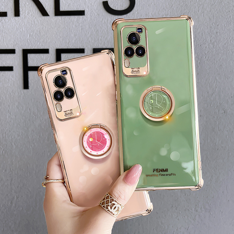 Coque téléphone en silicone pour vivo x60 pro plus avec support_voghion.com