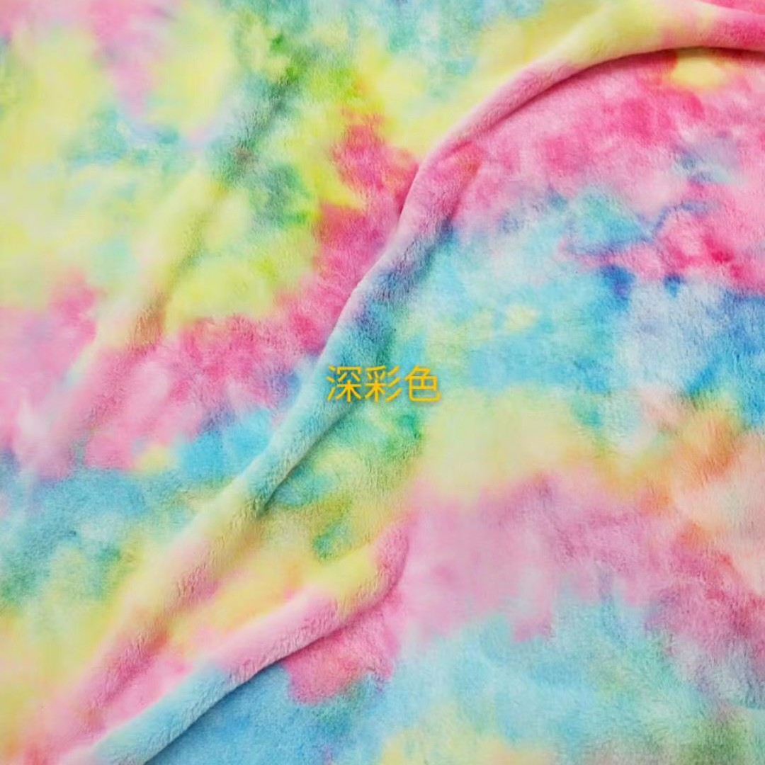 Fabricante de conejo teñido de pegado en stock poliéster colorido imitación de caballo cascada juguetes zapatos bolsas de peluche de color
