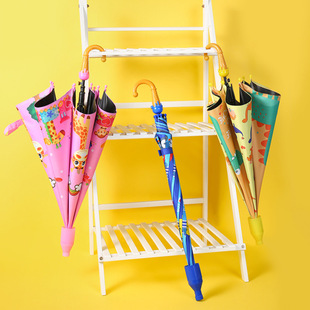Kindergarten primary school children's umbrella waterproof cover cartoon umbrella wholesale cute straight rod children's umbrella custom manufacturers