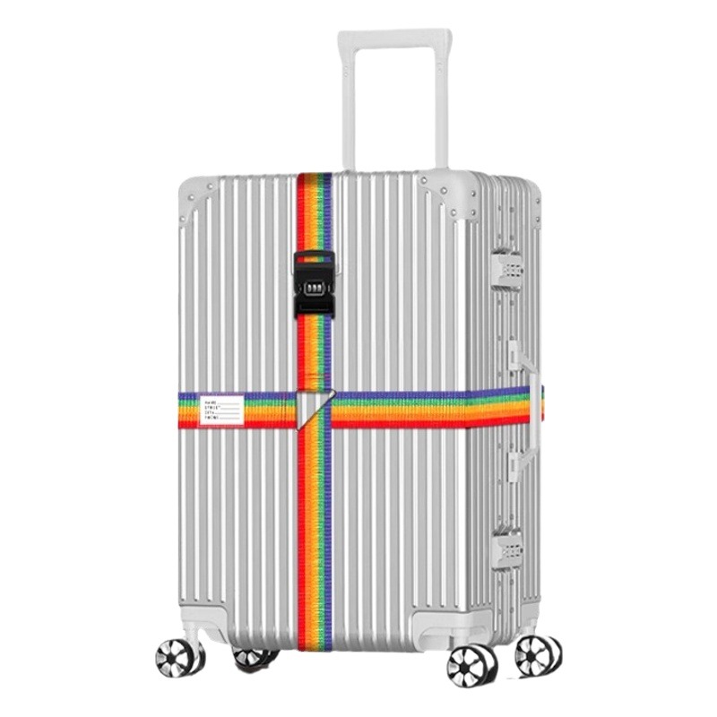 Cross-border suitcase cross strap luggage reinforced strap adjustable trolley case luggage password strap