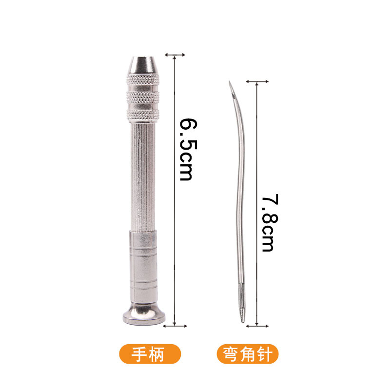 Miles de conos pueden cambiar la cabeza de reparación de punzón multifuncional costura de cuero punzón aguja herramienta de reparación de zapatos espesor crochet al por mayor