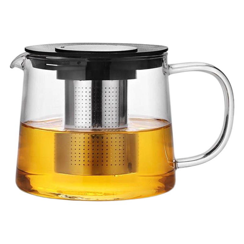 Jiameihua tetera de vidrio de borosilicato resistente al calor té negro Kung Fu Filtro de calefacción resistente a altas temperaturas juego de té fabricante de té simple