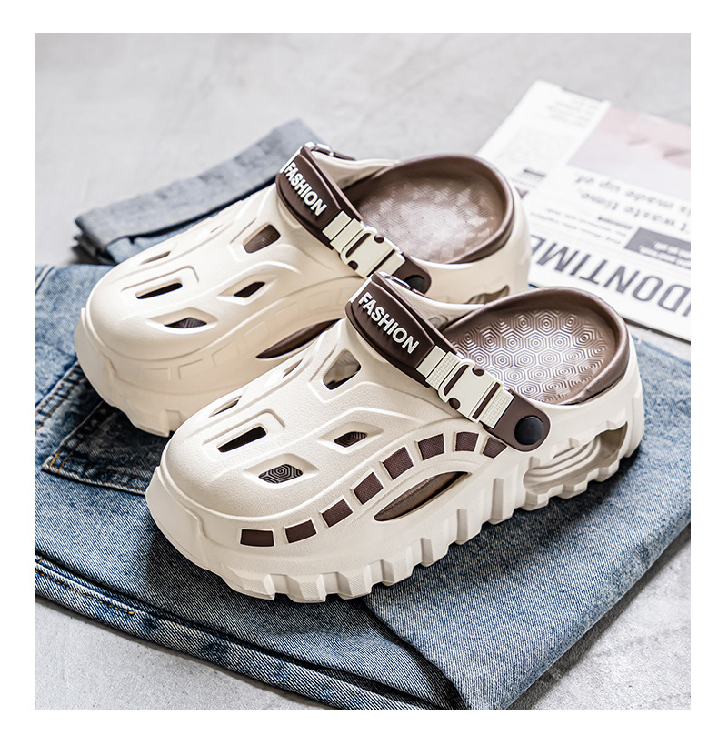 Herr sommar kuddade tofflor halkfria strand sandaler_voghion.com