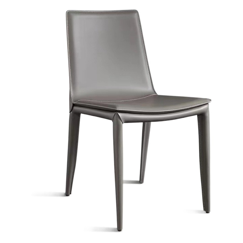 silla de comedor de cuero de silla de montar silla de comedor de lujo nórdica moderna silla de comedor minimalista italiana silla de comedor taburetes