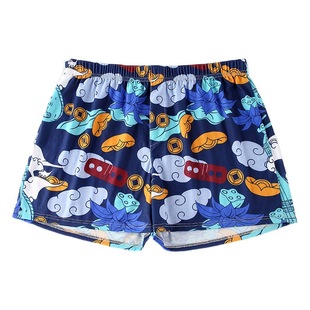 Men's Arrow Pants Loose Casual Home Underwear Large Size Beach Pants Printed Youth Shorts Thin Boxers