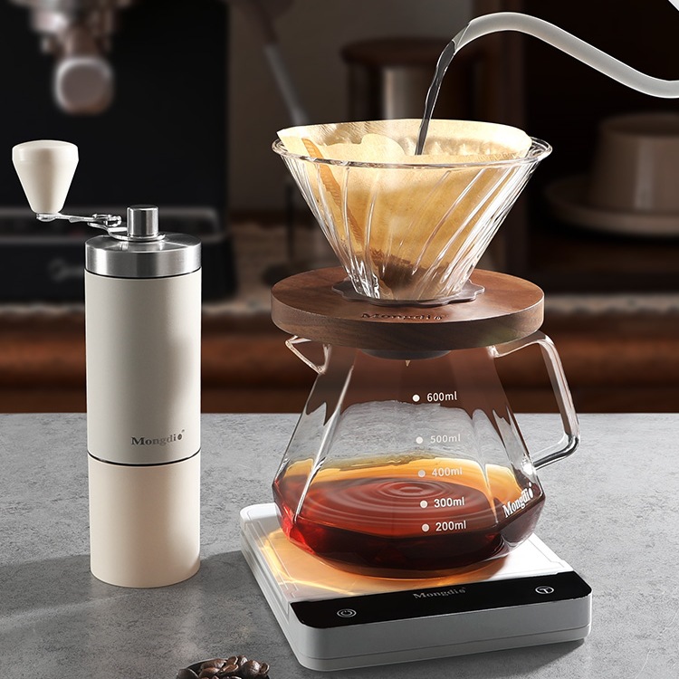 Set de cafetera de irrigación de mano V60 para compartir cafetera de irrigación de mano cafetera de molienda de mano aparatos de cafetera