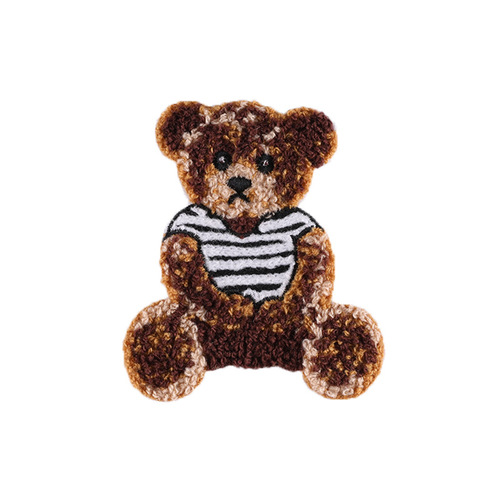 Computer embroidered logo, towel embroidery, bear embroidery, badge patch, clothing accessories, versatile DIY cloth patch