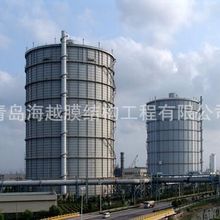 青岛海越20000立方螺旋煤气柜 橡胶膜密封干式气柜 焦炉密封气柜