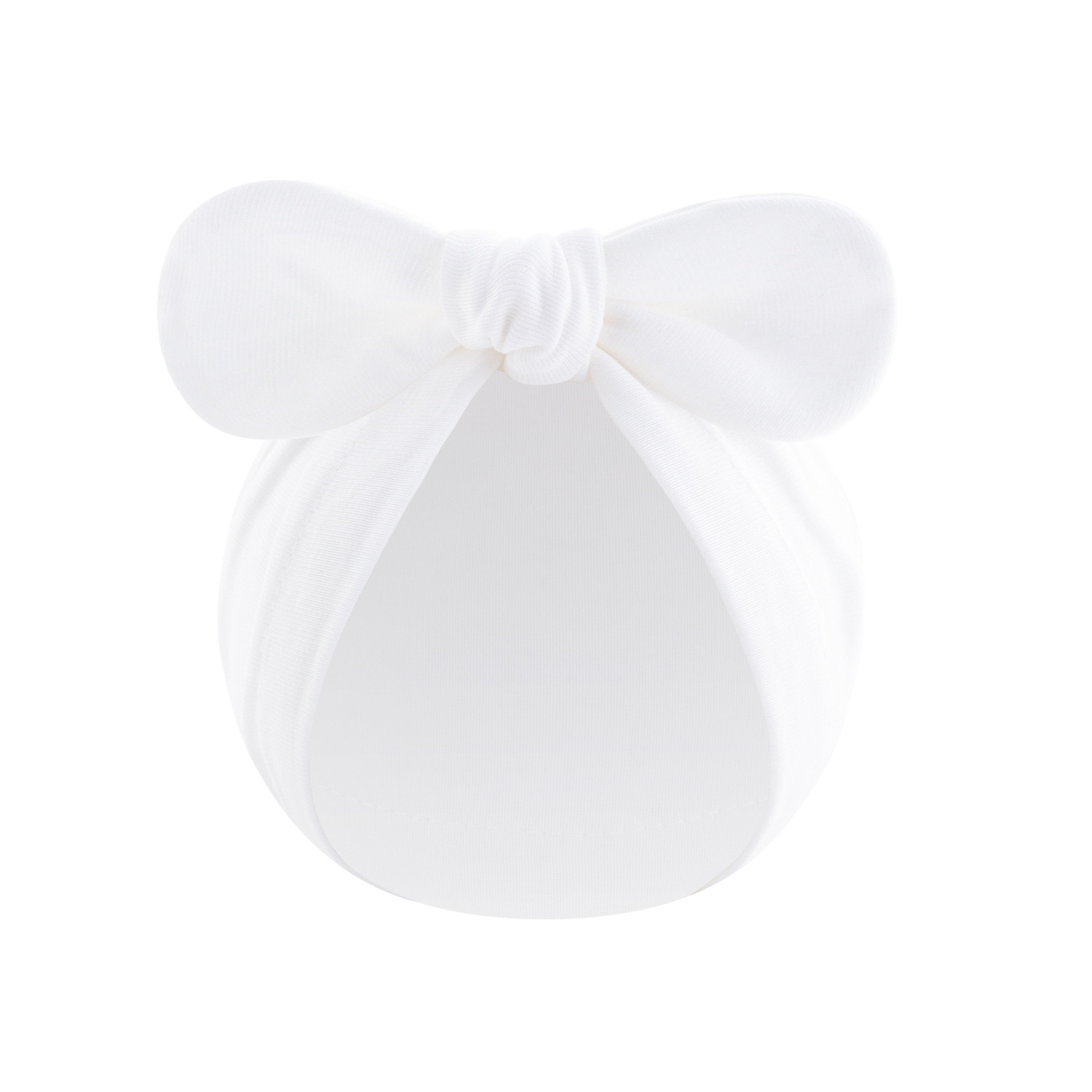 Newborn Rabbit Ear Pullover Hat, Soft Knotted Baby Hat For Spring_voghion.com