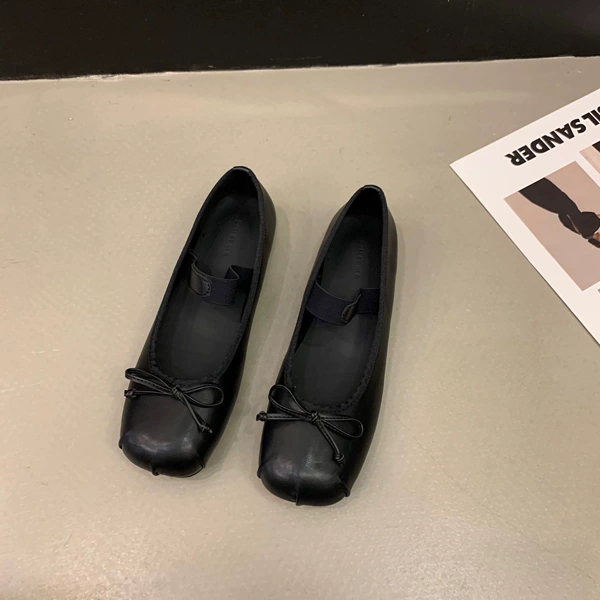MLC367-2 Black leather flat bottom model