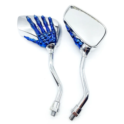 reflector moped universal ghost – Motorcycle rearview mirror - blue