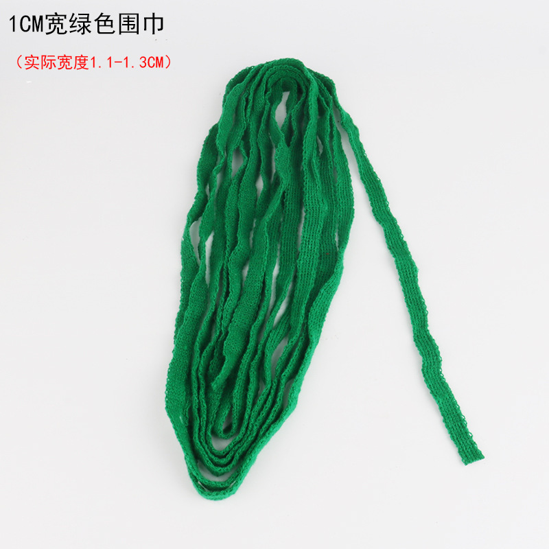 圣诞迷你小围巾公仔玩具围脖针织毛线迷你小围巾彩色条纹装饰配件|undefined