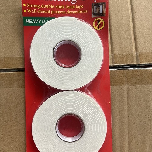 Ventas directas de fábrica fuerte ordinario suave espuma película blanca espuma blanca de doble cara cinta 1,7 cm diámetro 10,3 cm