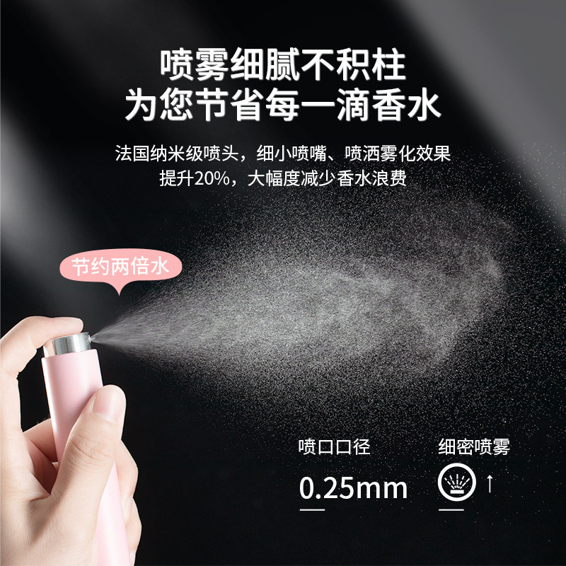 香水分装瓶高端便携式随身旅行空瓶高级旋转按压式小样分装喷雾瓶|undefined