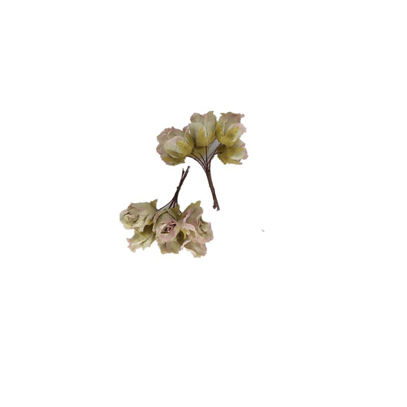 Artificial vintage Rose ramo falso flor decoración del hogar DIY hecho a mano guirnalda material planta pared boda ramo image 5